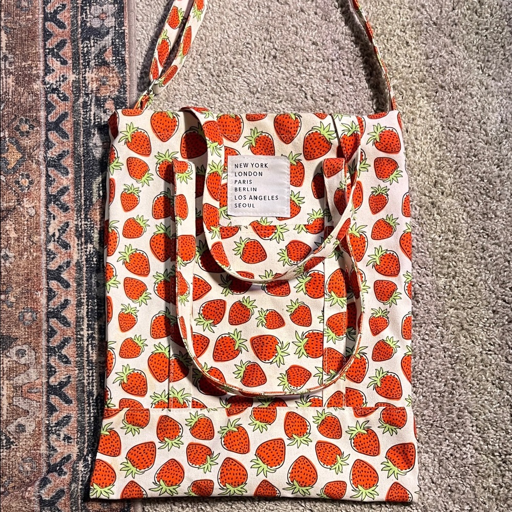 Strawberry Printed Purse